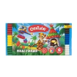 Пластилин 06 цв., со стеком, 90 г, Creativiki