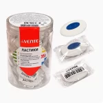 Ластик deVENTE, Core, 43*30*9мм,  овальный, синтетич. каучук,  пластиковый держатель, белый — изображение 2
