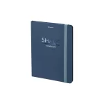 Записная книжка А5, 96 л., твердый переплет, на резинке, клетка, BRAUBERG.Тень