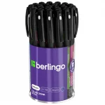 Ручка шариковая 0,7 мм., синяя, прорезиненный корпус, ассорти, Berlingo "Color Zone stick" — изображение 2