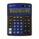Калькулятор настольный, 12 разр., 206x155 мм, двойное питание,черн/син BRAUBERG EXTRA COLOR-12-BKBU