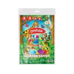 Картон цветной A4, 08 л., 08 цв., немелованный, европодвес, Creativiki