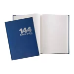 Книга учета А4, 144 л., клетка, блок офсет, бумвинил синий, LAMARK — изображение 2
