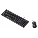 Клавиатура+мышь проводная Oklick 620M (1200dpi, светодиодная, USB, черный)