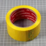 Лента клейкая (скотч) 48 мм х 66 м, 45мкм, желтый. NOVAROLL