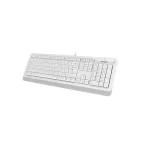 Клавиатура проводная A4Tech Fstyler FK10  (мультимедиа, слим, USB, белый/серый)