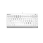 Клавиатура проводная A4Tech Fstyler FK11 (мультимедиа, слим, без цифрового блока, USB, белый/серый)