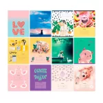 Тетрадь 18 л., линия BG.Микс-12. Девочки, обл. мелов. картон