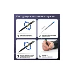 Ручка шариковая подар. 0,7 мм, синяя, корпус серебристый с черным, хром. детали  GALANT "Landsberg" — изображение 3
