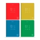 Тетрадь А5, 48 листов, клетка, гребень,  ArtSpace "Моноколор. Colorblock", об. мелов. картон