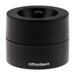 Диспенсер (подставка) д/скрепок магнитный, 60*72*72 мм, цвет черный, OfficeSpace