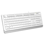 Клавиатура проводная A4Tech Fstyler FKS10 (мультимедиа, слим, USB, белый/серый)