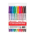 Набор шариковых ручек 10 цв., 1,0 мм, BRAUBERG "Line"