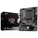 Мат.плата   MSI A520M-A PRO [2xDDR4-3200 МГц, 1xPCI-Ex16, 1xM.2,+AC`97 8ch(7.1) GbLAN RAID+DVI+HDMI] mATX