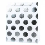 Пакет подарочный 18x23x8 см, вертикальный, конгрев и фольгир., deVENTE. Polka dots, 4 дизайна — изображение 2
