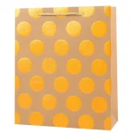 Пакет подарочный 18x23x8 см, вертикальный, конгрев и фольгир., deVENTE. Polka dots, 4 дизайна — изображение 3