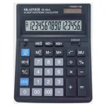 Калькулятор настольный, 16 разр., 200х157 мм, двойное питание, черный, Skainer SK-664