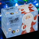 Гирлянда электрическая "Нить" 10 м, прозрачная нить, 100 LED, свеч. мульти, 8 режимов, 220 В — изображение 2