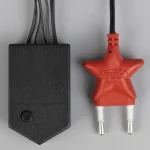 Гирлянда электрическая "Бахрома" 1.8 × 0.5 м, темная нить, 48 LED, свеч. мульти, 8 режимов, 220 В — изображение 3