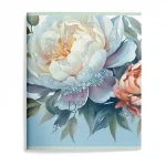 Тетрадь А5, 48 листов, клетка LOREX.Цветок , обл. мелов. картон, софт-тач, уф-лак — изображение 3