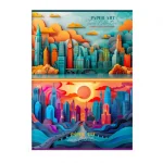 Альбом для рисования 40л., А4, на скрепке, обл.- мелов. картон, BG "Бумажное искусство"