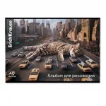 Альбом для рисования 40л., А4, на скрепке, обл.- мелов. картон, ErichKrause.Коты большого города — изображение 6