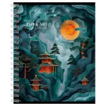 Тетрадь А5, 48 листов, клетка, гребень, BG.Искусство , обл. мелов. картон с матов. ламин, выб. лак — изображение 5