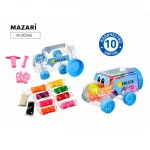Тесто для лепки 10 цветов, 108 г, 2 формочки, Mazari Машинки