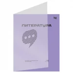 Тетрадь предметная 48л. BG.Перфокарта Литература, пластик. прозрачн. обложка