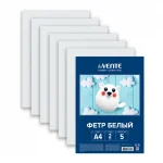 Фетр А4, белый, 05 л.,, толщина 2,0 мм, deVENTE. HOBBY CREATIVE