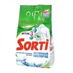 Порошок стиральный Sorti Автомат "Активный кислород", 1,5 кг/пачка