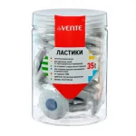 Ластик deVENTE, Core 37*37*10мм, круглый, синтетич. каучук, пластиковый держатель белый — изображение 2