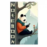 Блокнот А6, 30 л., клетка, скрепка, обл. мелов. картон, Lamark.День панды — изображение 3