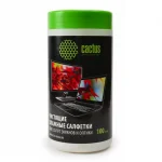 Салфетки чистящие Cactus CS-T1001 для экранов и оптики 100 шт/туб.