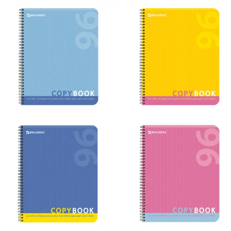 Тетрадь А5, 48 листов, клетка, гребень,  ArtSpace "Моноколор. Colorblock", об. мелов. картон