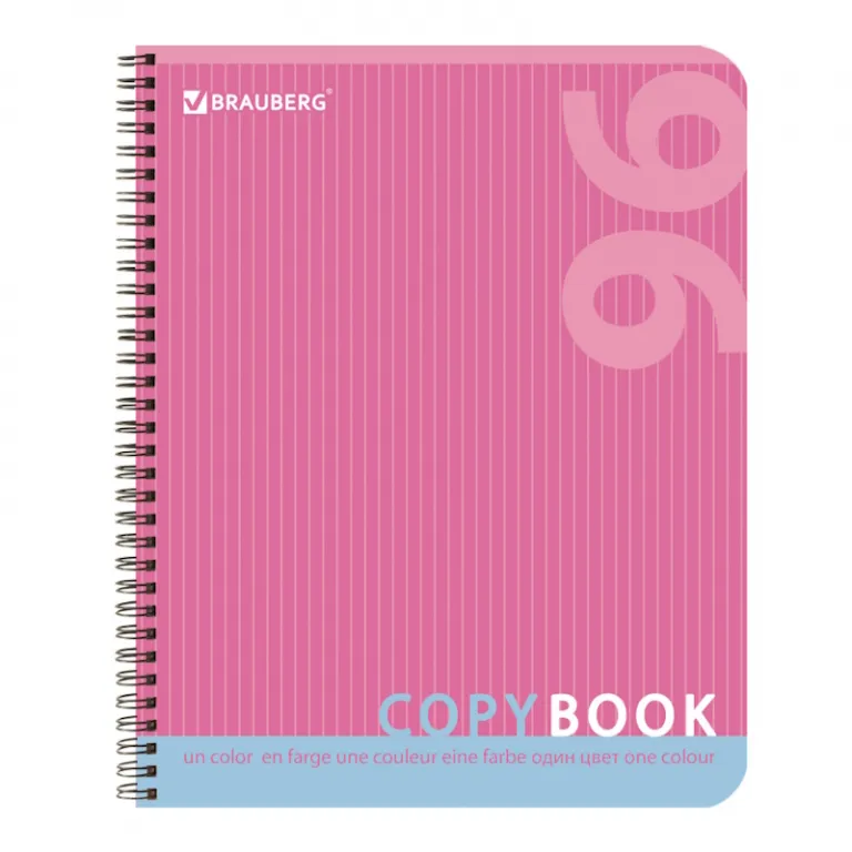 Тетрадь А5, 48 листов, клетка, гребень,  ArtSpace "Моноколор. Colorblock", об. мелов. картон