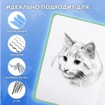 Скетчбук-блокнот 145х203мм, 80 л., вн. блок80 г/м², кн.переплет, FUNSTER (ФАНСТЕР), Гусь "Че смотришь?" — изображение 5