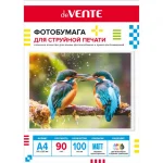 Фотобумага матовая односторонняя, A4, 090 г/м2, 100 л  deVENTE