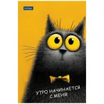 Блокнот А6, 40 л., склейка, обл. мелов. картон, глянц. ламинация, Hatber.Пушистый философ — изображение 3