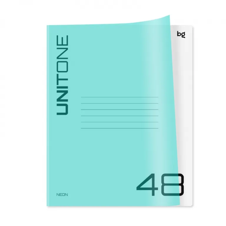 Тетрадь А5, 48 листов, клетка, гребень, ArtSpace "Моноколор. Colorblock", об. мелов. картон