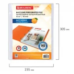 Вкладыш для папок (мультифора) А4, 90 мкм, матовые (50 шт/упак) BRAUBERG "EXTRA 900" — изображение 2