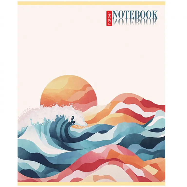 Тетрадь А5, 48 листов, клетка, гребень,  ArtSpace "Моноколор. Colorblock", об. мелов. картон