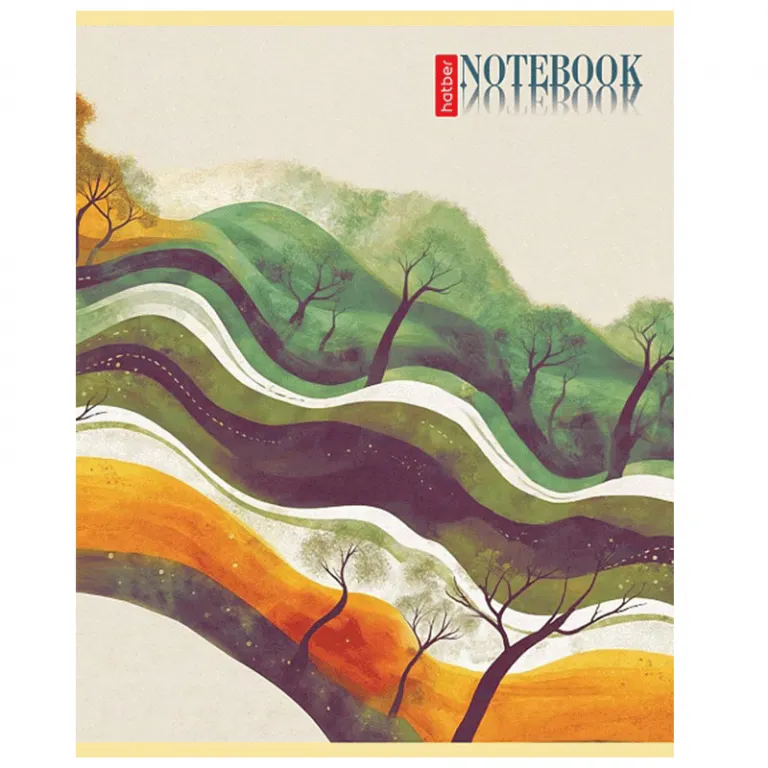 Тетрадь А5, 48 листов, клетка, гребень,  ArtSpace "Моноколор. Colorblock", об. мелов. картон