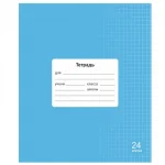 Тетрадь 24 л., клетка Lamark.Голубая Классная НОВИНКА, обл. мелов. картон