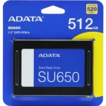 Накопитель SSD 512 Gb A-Data  SATA III (R520/W450Mb/s)  ASU650SS-512GT-R