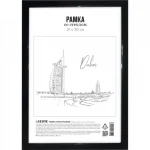 Рамка А4, 21х30 см, пластиковая, черная, стекло, №6/1, deVENTE