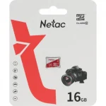 Карта памяти 16Gb MicroSDXC Netac Class10 NT02P500ECO-016G-S P500 Eco