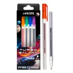 Набор гелевых ручек 06 цв., 0,5 мм., картон. коробка, deVENTE. Turbo Galaxy