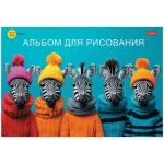 Альбом для рисования 32л., А4, на скрепке, обл.- мелов. картон, Hatber.Выпуск №4 Ассорти — изображение 4