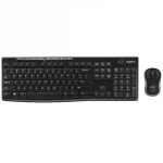 Клавиатура+мышь беспроводная Logitech MK270 (1000dpi, светодиодн., 2.4ГГц, USB, черный) 920-004518/920-003381)